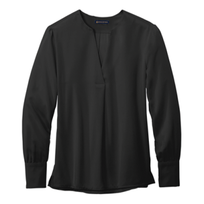 Brooks Brothers® Women’s Open-Neck Satin Blouse