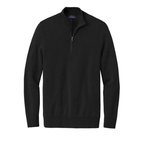 Brooks Brothers ® Washable Merino Birdseye 1/4-Zip Sweater