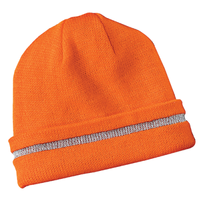 CornerStone® - Enhanced Visibility Beanie with Reflective Stripe