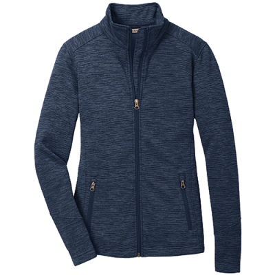 Port Authority® Ladies Digi Stripe Fleece Jacket