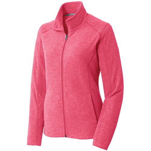Port Authority® Ladies Heather Microfleece Full-Zip Jacket