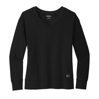 OGIO® Ladies Luuma Flex Long Sleeve V-Neck