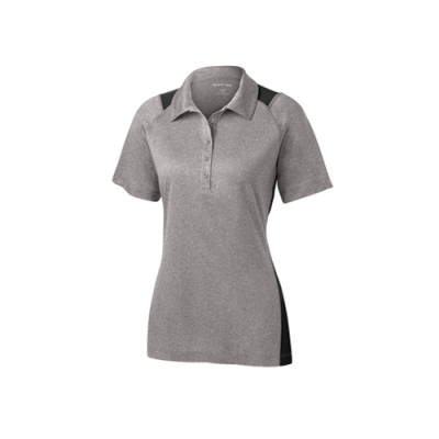 Sport-Tek® Ladies Heather Colorblock Contender™ Polo