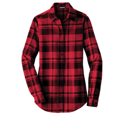 Port Authority® Ladies Plaid Flannel Tunic