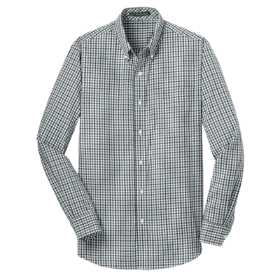 Port Authority® Long Sleeve Gingham Easy Care Shirt