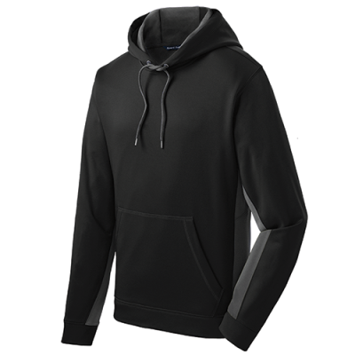 Sport-Tek® Sport-Wick® Fleece Colorblock Hooded Pullover