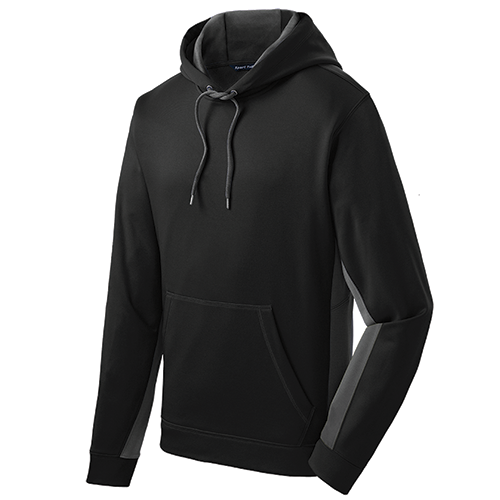Sport-Tek® Sport-Wick® Fleece Colorblock Hooded Pullover